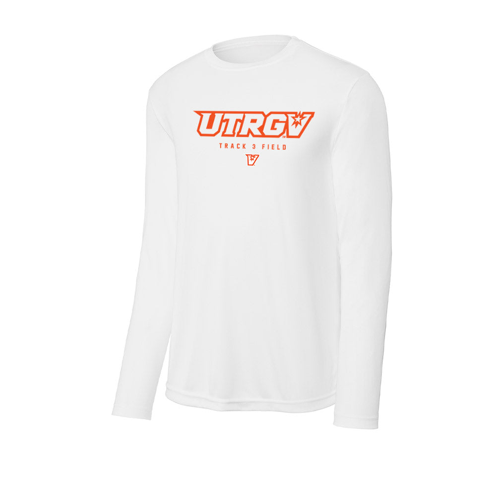UTRGV - NCAA Women's Track & Field : Evalyn Pena - Activewear Long Sleeve T-Shirt-0