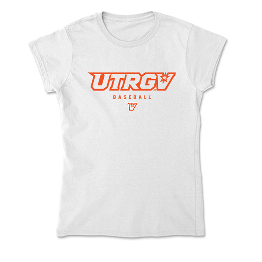 UTRGV - NCAA Baseball : Zerek Saenz - Soft Style Women’s T-Shirt-0