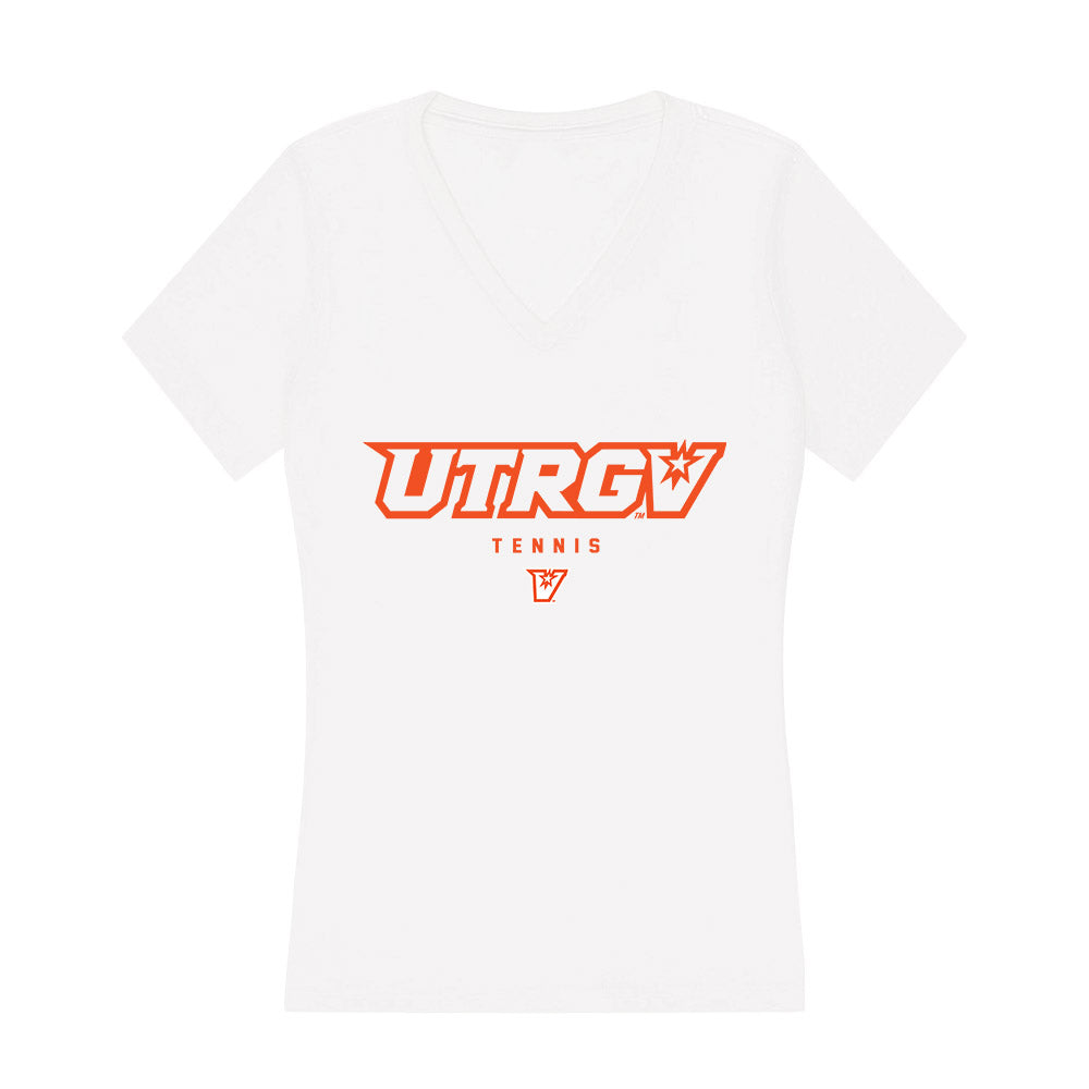 UTRGV - NCAA Men's Tennis : Chris Lawrance - Women's V-Neck T-Shirt-0