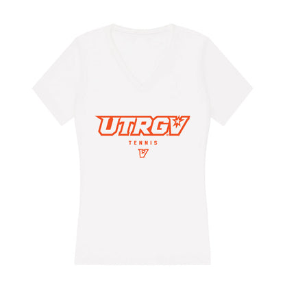 UTRGV - NCAA Men's Tennis : Chris Lawrance - Women's V-Neck T-Shirt-0