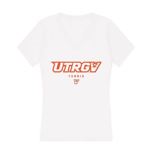 UTRGV - NCAA Men's Tennis : Chris Lawrance - Women's V-Neck T-Shirt-0