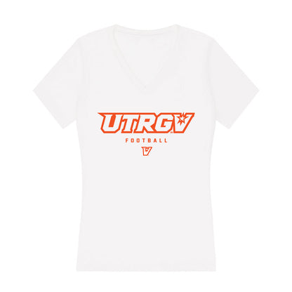 UTRGV - NCAA Football : Frank Medina - Women's V-Neck T-Shirt-0