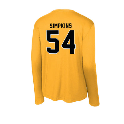 App State - NCAA Football : Gabriel Simpkins - Activewear Long Sleeve T-Shirt-1