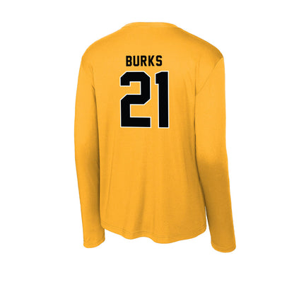 App State - NCAA Football : DJ Burks - Activewear Long Sleeve T-Shirt-1