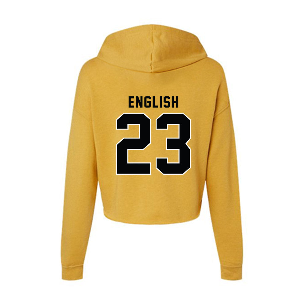 App State - NCAA Softball : Kate English - Women's Crop Fleece Hoodie-1