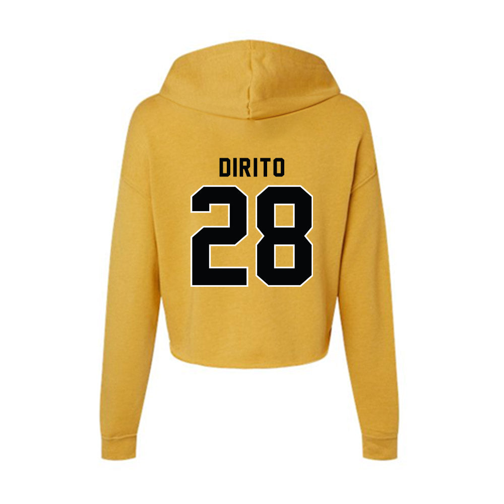 App State - NCAA Baseball : Nick DiRito - Women's Crop Fleece Hoodie-1