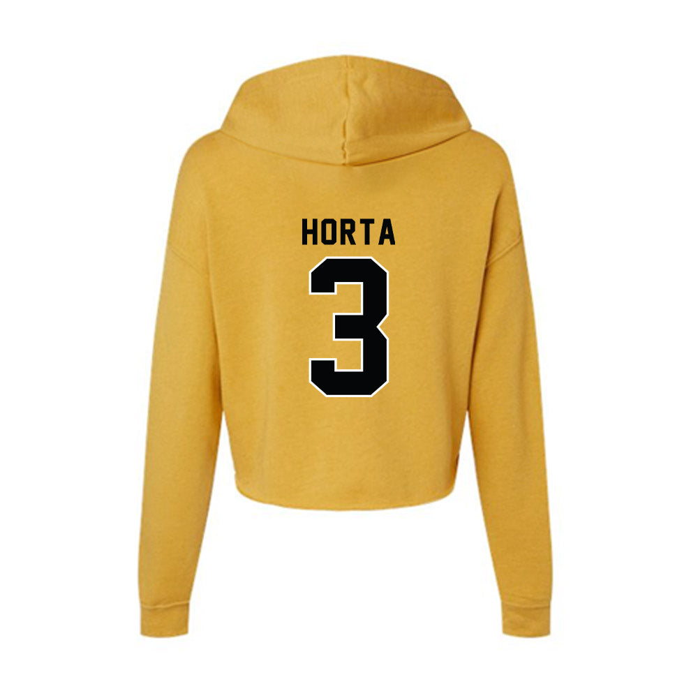 App State - NCAA Women's Volleyball : Julianna Horta - Women's Crop Fleece Hoodie-1