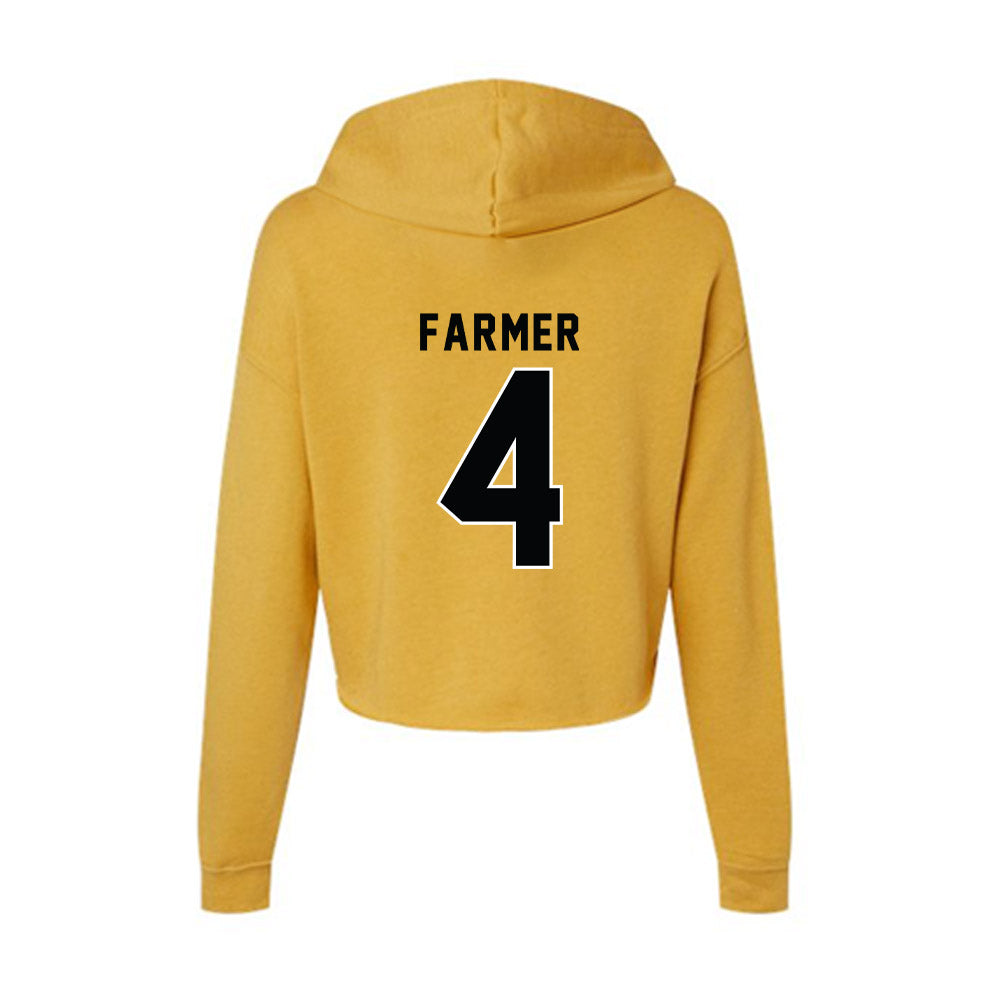 App State - NCAA Football : Myles Farmer - Women's Crop Fleece Hoodie-1
