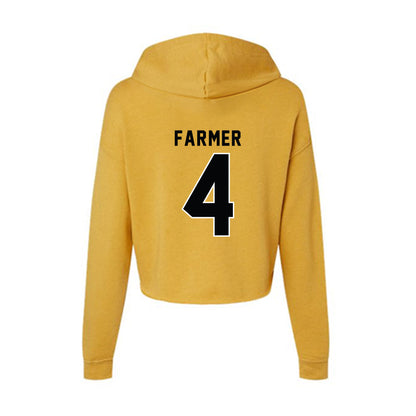 App State - NCAA Football : Myles Farmer - Women's Crop Fleece Hoodie-1