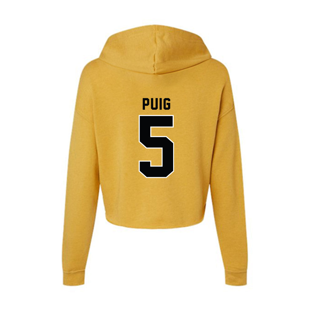App State - NCAA Baseball : Ethan Puig - Women's Crop Fleece Hoodie-1