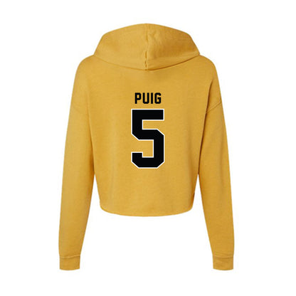 App State - NCAA Baseball : Ethan Puig - Women's Crop Fleece Hoodie-1