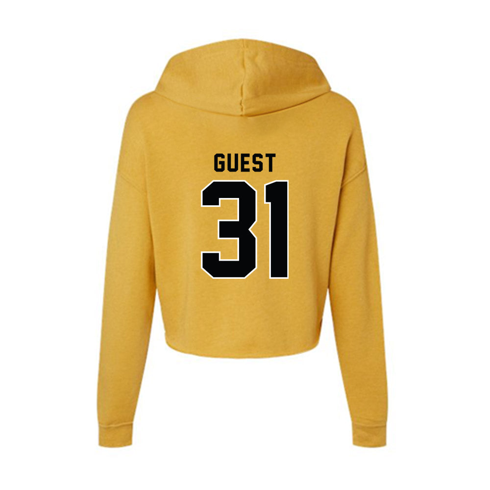 App State - NCAA Football : Max Guest - Women's Crop Fleece Hoodie-1