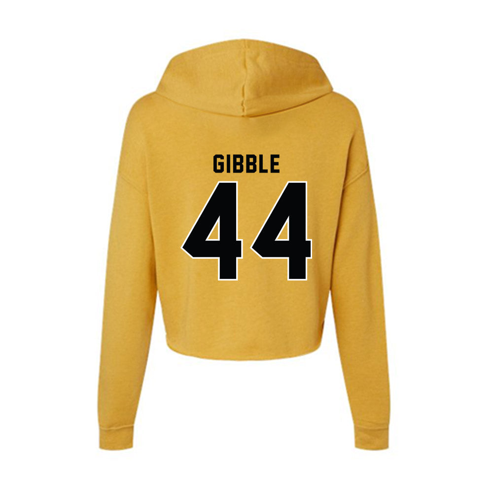 App State - NCAA Football : jared Gibble - Women's Crop Fleece Hoodie-1