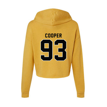 App State - NCAA Football : DeNigel Cooper - Women's Crop Fleece Hoodie-1
