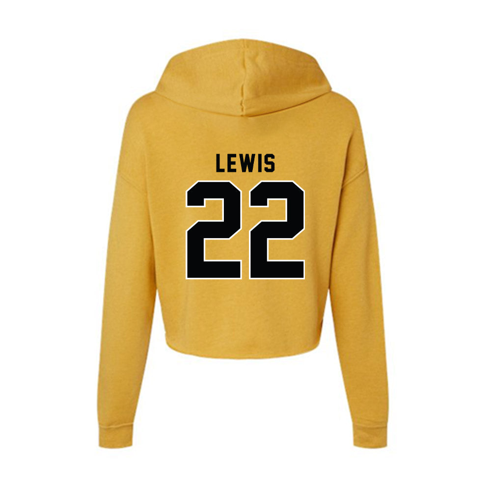 App State - NCAA Football : Jaquari Lewis - Women's Crop Fleece Hoodie-1