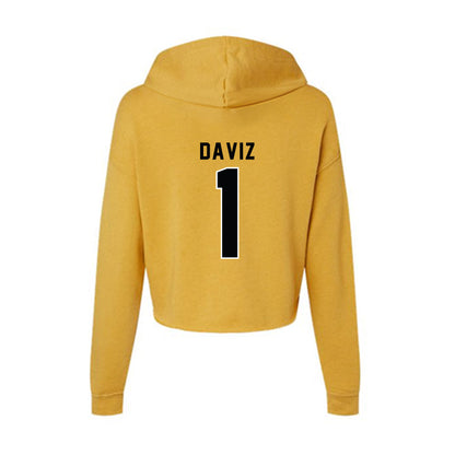 App State - NCAA Women's Volleyball : Meme Daviz - Women's Crop Fleece Hoodie-1