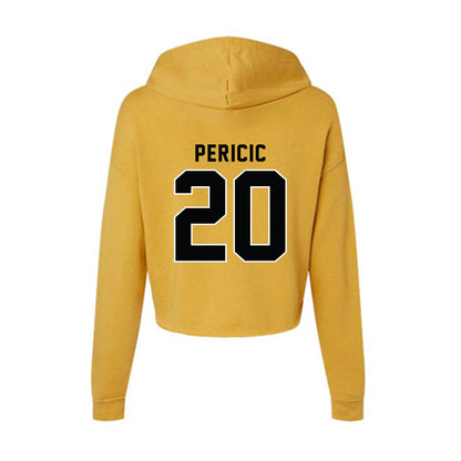 App State - NCAA Women's Basketball : Elena Pericic - Women's Crop Fleece Hoodie-1