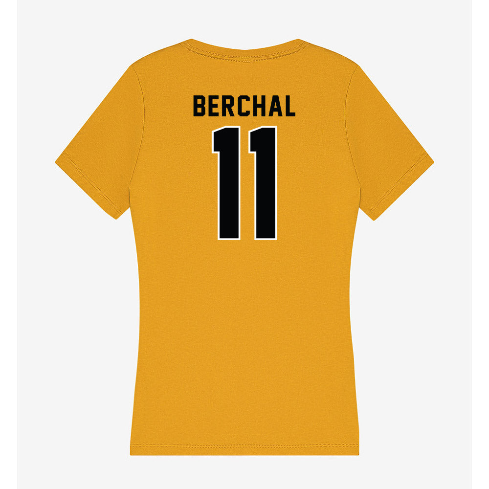 App State - NCAA Football : Juan Berchal - Women's V-Neck T-Shirt-1