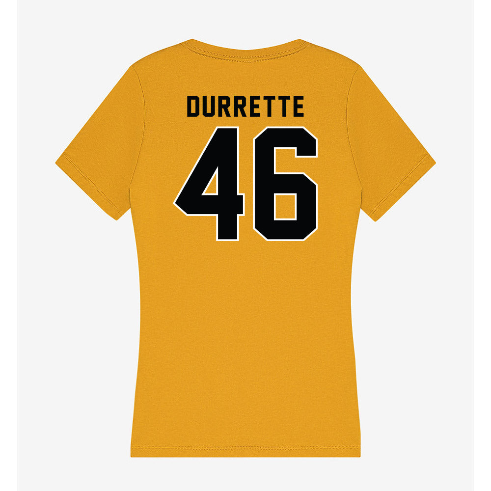 App State - NCAA Football : Damien Durrette - Women's V-Neck T-Shirt-1