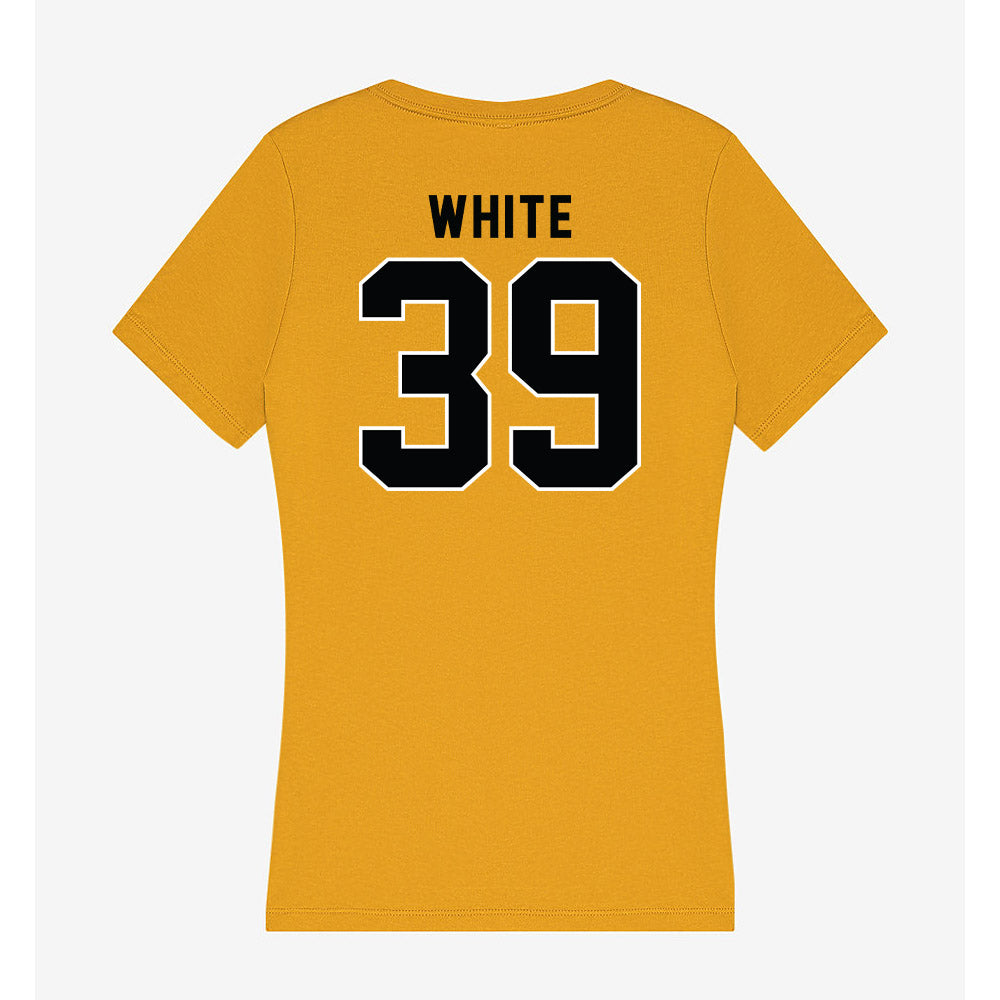 App State - NCAA Football : Kavin White - Women's V-Neck T-Shirt-1