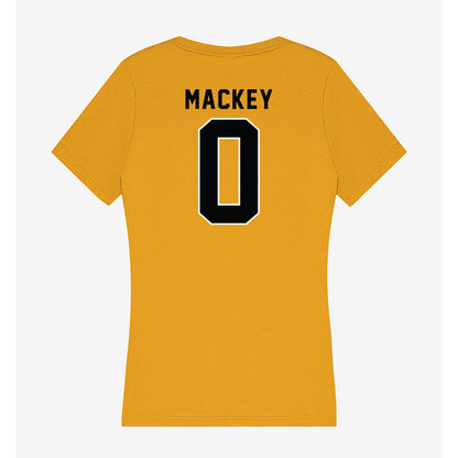 App State - NCAA Women's Volleyball : Keionna mackey - Women's V-Neck T-Shirt-1