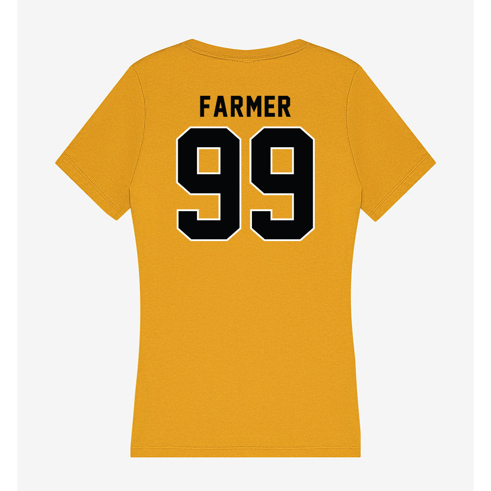 App State - NCAA Football : Kendall Farmer - Women's V-Neck T-Shirt-1