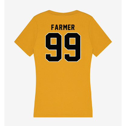 App State - NCAA Football : Kendall Farmer - Women's V-Neck T-Shirt-1