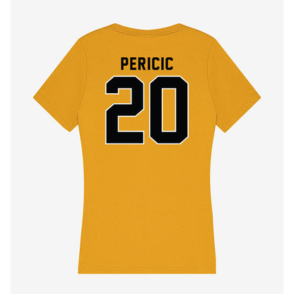 App State - NCAA Women's Basketball : Elena Pericic - Women's V-Neck T-Shirt-1