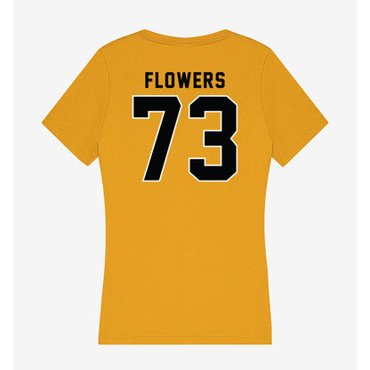 App State - NCAA Football : Will Flowers - Women's V-Neck T-Shirt-1