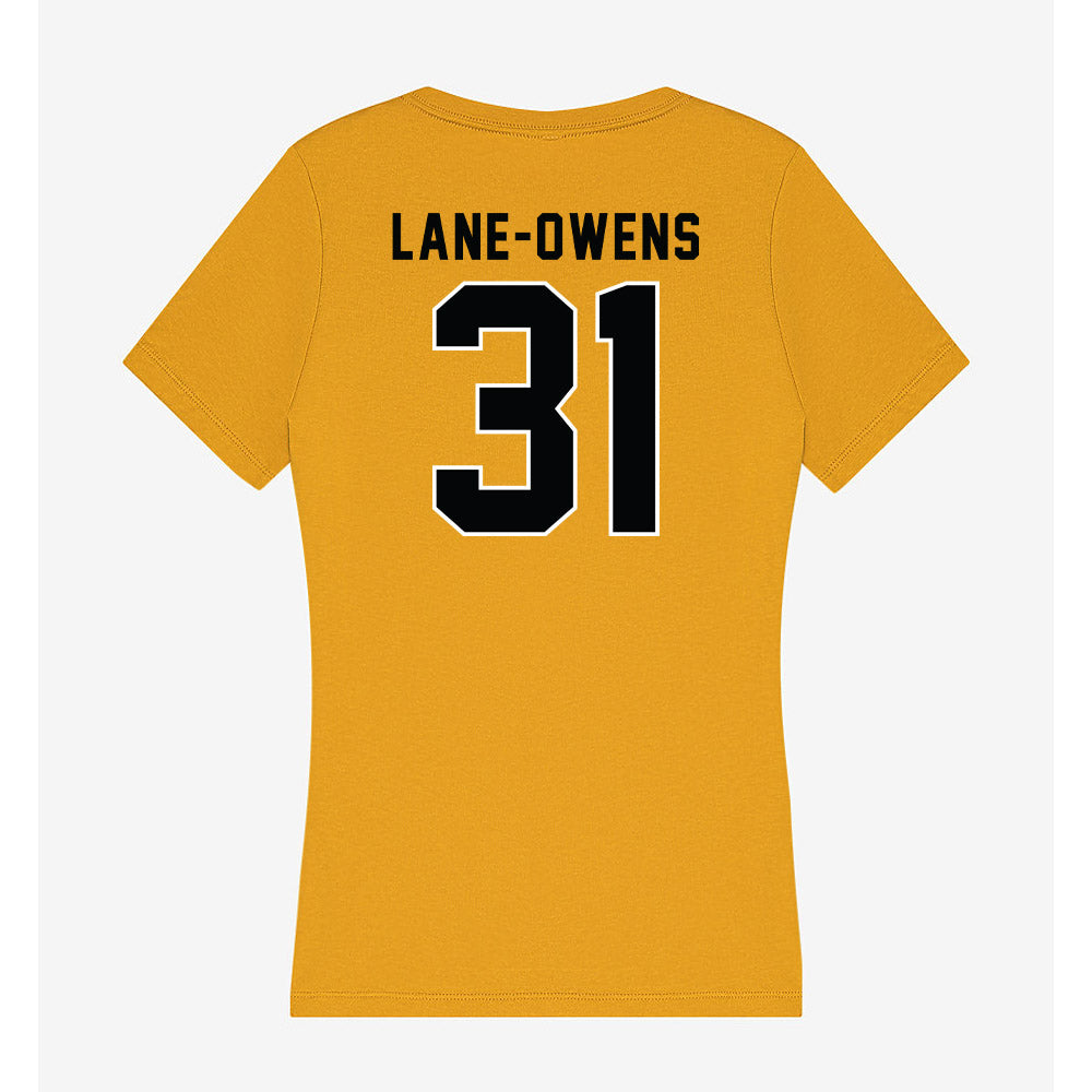 App State - NCAA Football : Marquis Lane-Owens - Women's V-Neck T-Shirt-1