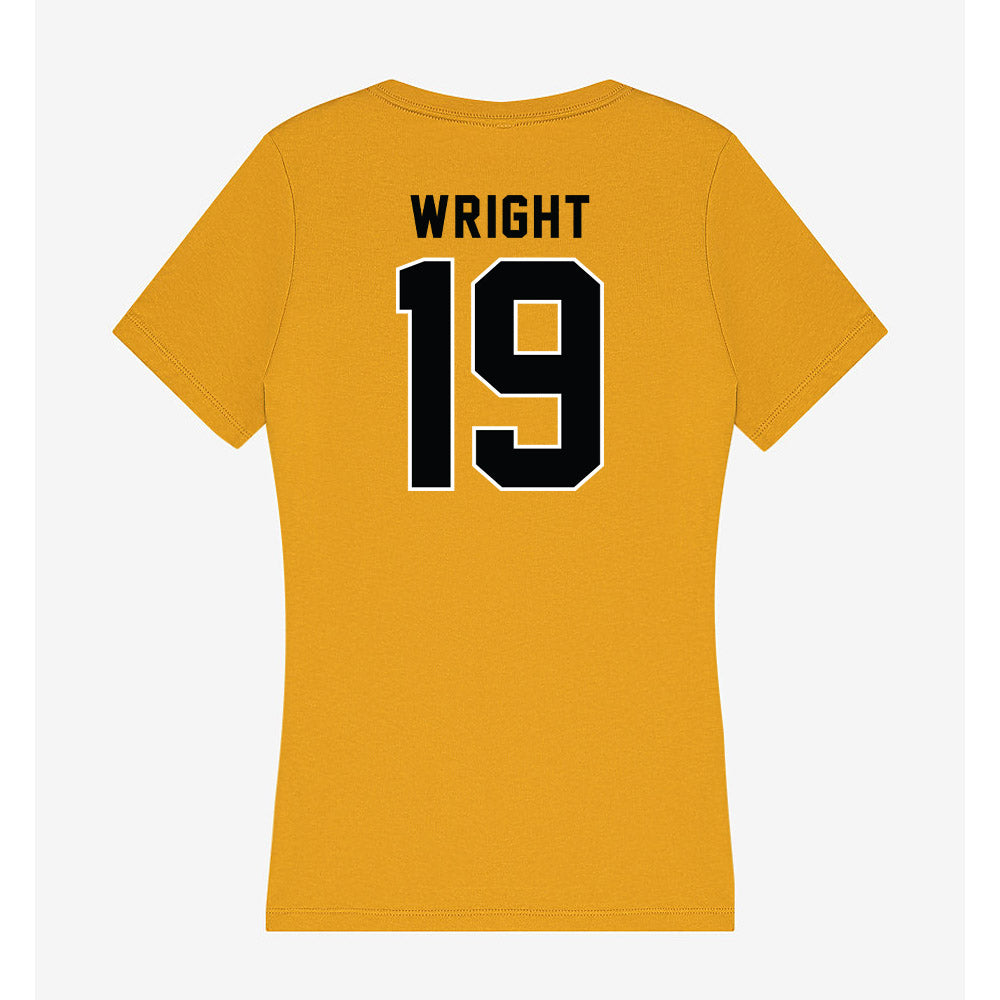 App State - NCAA Baseball : Brooks Wright - Women's V-Neck T-Shirt-1