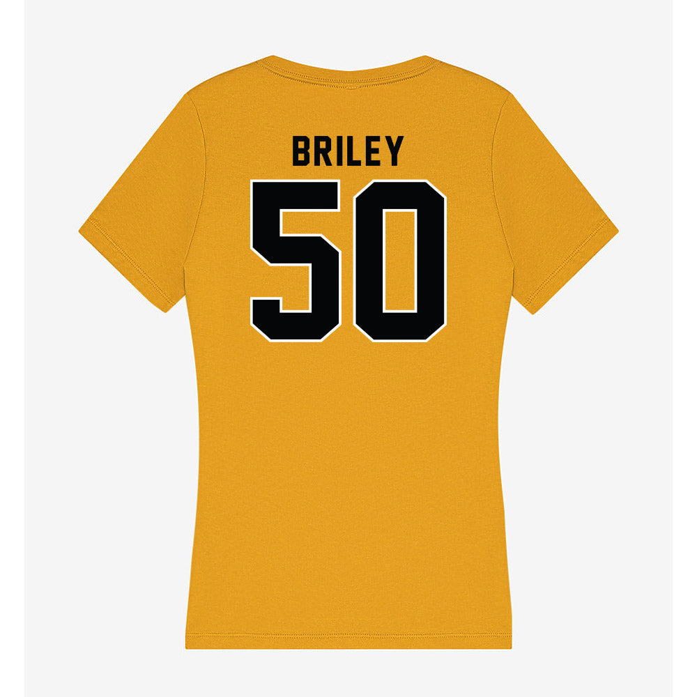 App State - NCAA Football : Jackson Briley - Women's V-Neck T-Shirt-1