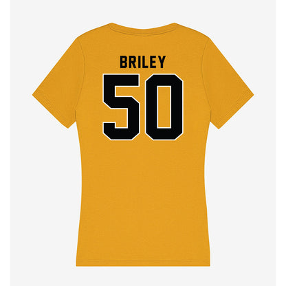 App State - NCAA Football : Jackson Briley - Women's V-Neck T-Shirt-1