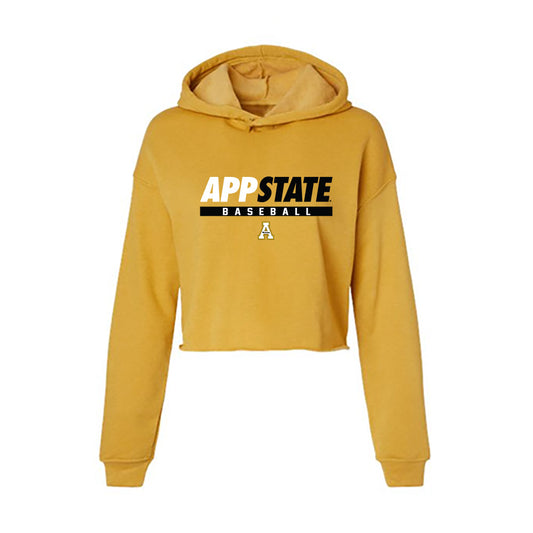 App State - NCAA Baseball : Riley Luft - Women's Crop Fleece Hoodie-0