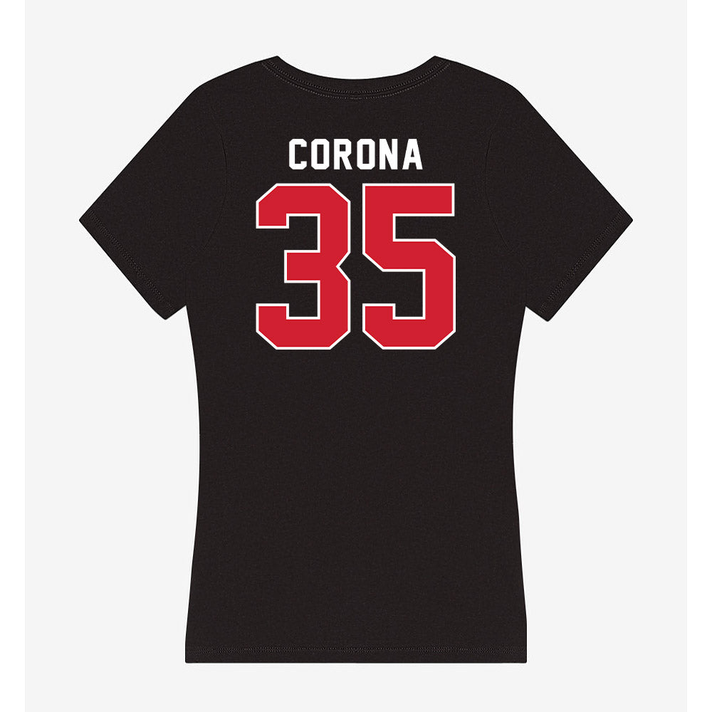 Illinois State - NCAA Football : Anthony Corona - Women's V-Neck T-Shirt-1