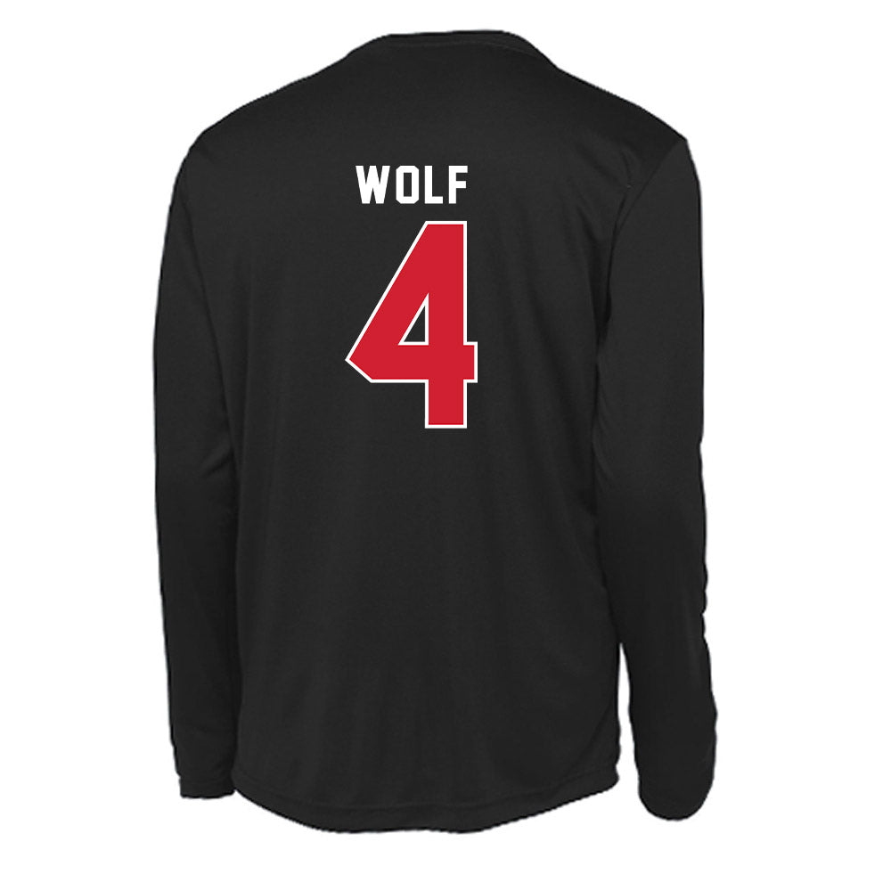 Illinois State - NCAA Men's Basketball : Landon Wolf - Activewear Long Sleeve T-Shirt