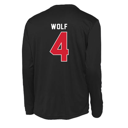 Illinois State - NCAA Men's Basketball : Landon Wolf - Activewear Long Sleeve T-Shirt