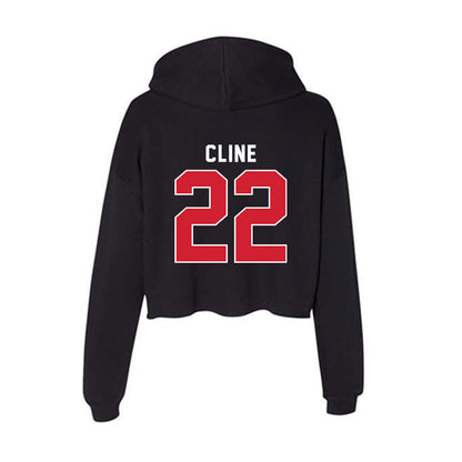 Illinois State - NCAA Women's Soccer : Chloe Cline - Women's Crop Fleece Hoodie-1