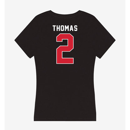Illinois State - NCAA Women's Basketball : DeShawnti Thomas - Women's V-Neck T-Shirt-1