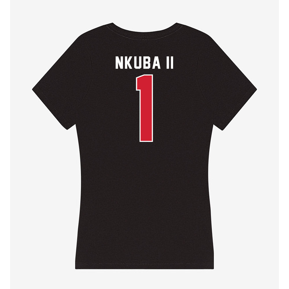 Illinois State - NCAA Football : Shadwel Nkuba II - Women's V-Neck T-Shirt-1
