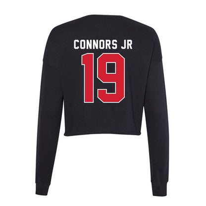 Illinois State - NCAA Football : David Connors Jr - Women's Cropped Crew Fleece-1