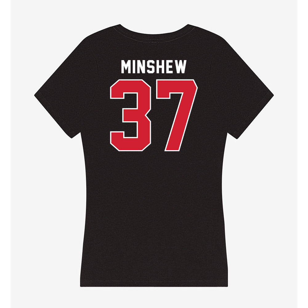Illinois State - NCAA Baseball : Lawson Minshew - Women's V-Neck T-Shirt-1