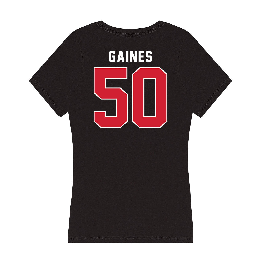 Illinois State - NCAA Football : Jalan Gaines - Women's V-Neck T-Shirt-1