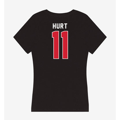 Illinois State - NCAA Women's Basketball : Kya Hurt - Women's V-Neck T-Shirt-1