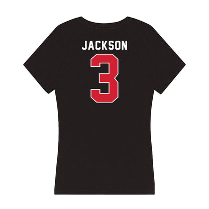 Illinois State - NCAA Football : Keondre Jackson - Women's V-Neck T-Shirt-1