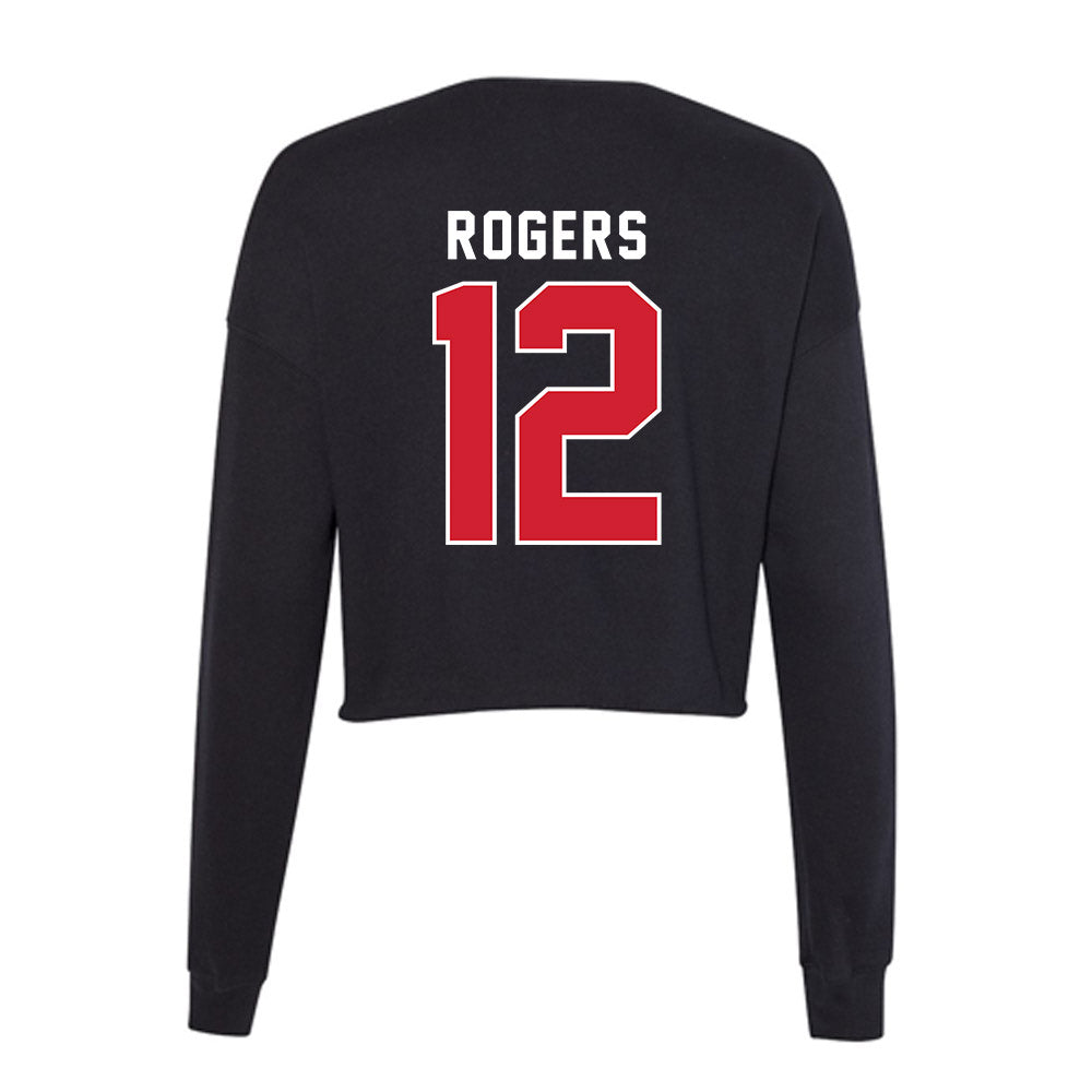 Illinois State - NCAA Women's Volleyball : Nekheala Rogers - Women's Cropped Crew Fleece-1