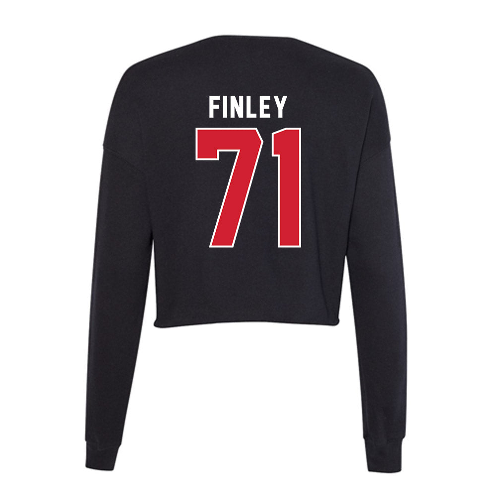 Illinois State - NCAA Football : Jacob Finley - Women's Cropped Crew Fleece-1