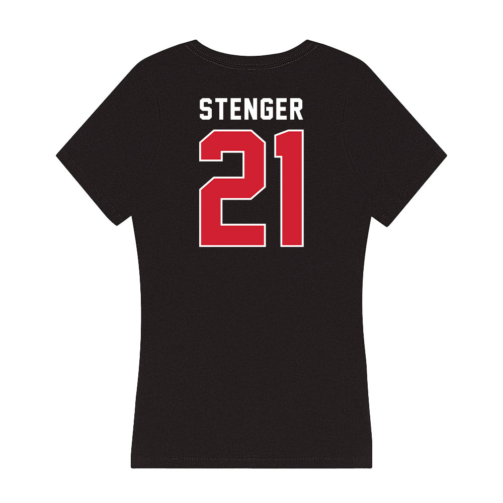 Illinois State - NCAA Baseball : Blake Stenger - Women's V-Neck T-Shirt-1