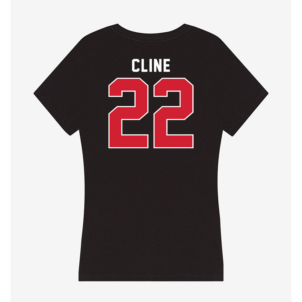Illinois State - NCAA Women's Soccer : Chloe Cline - Women's V-Neck T-Shirt-1