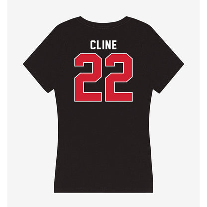 Illinois State - NCAA Women's Soccer : Chloe Cline - Women's V-Neck T-Shirt-1